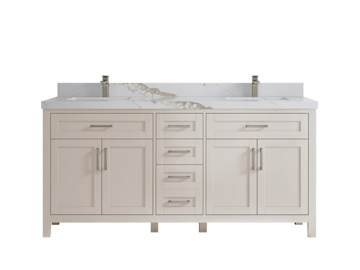 Cambridge 72 in. W x 22 in. D Double Sink Bathroom Vanity - photo 29