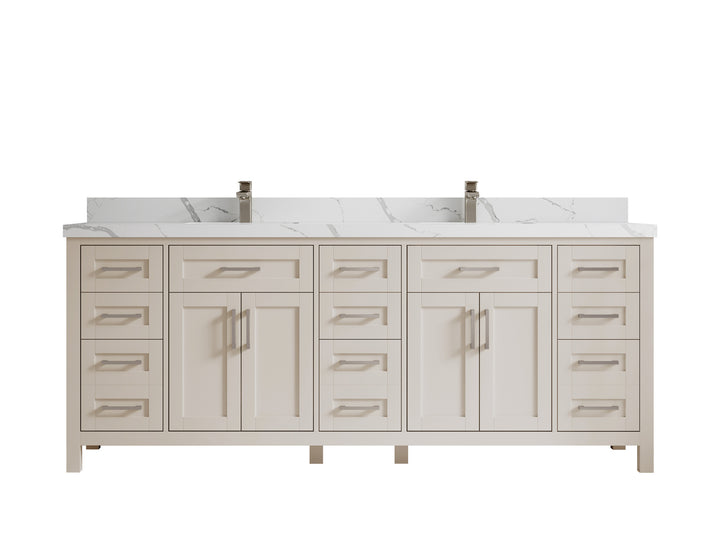 Cambridge 84 in. W x 22 in. D Double Sink Bathroom Vanity - photo 20