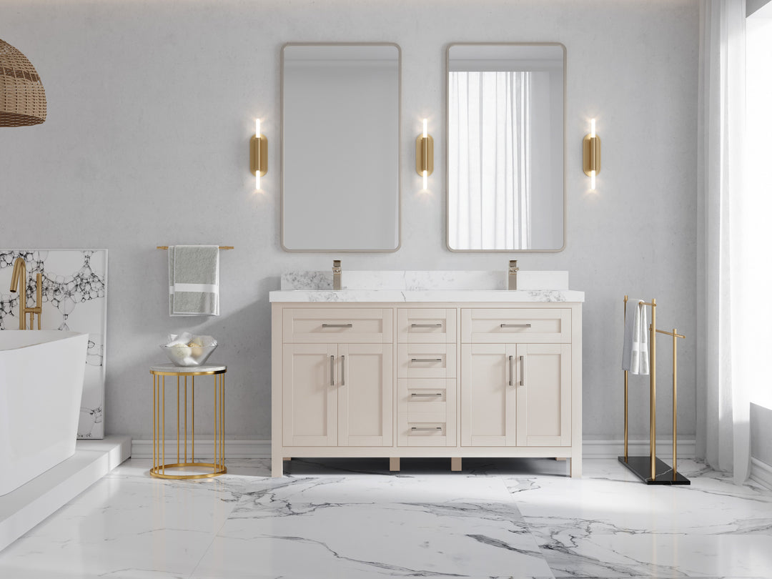 Cambridge 60 in. W x 22 in. D Double Sink Bathroom Vanity