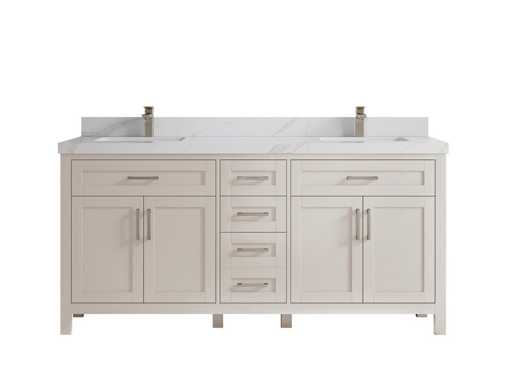 Cambridge 72 in. W x 22 in. D Double Sink Bathroom Vanity - photo 35