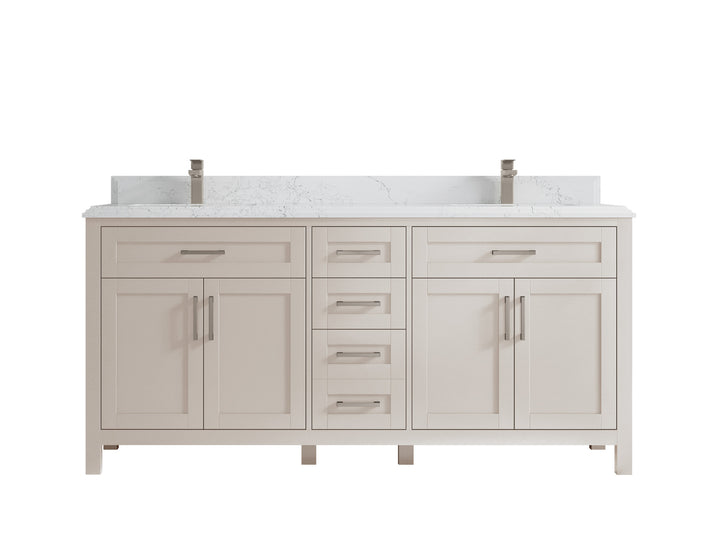Cambridge 72 in. W x 22 in. D Double Sink Bathroom Vanity - photo 43