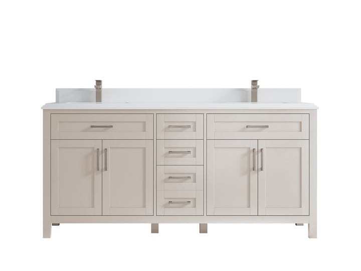 Cambridge 72 in. W x 22 in. D Double Sink Bathroom Vanity - photo 45