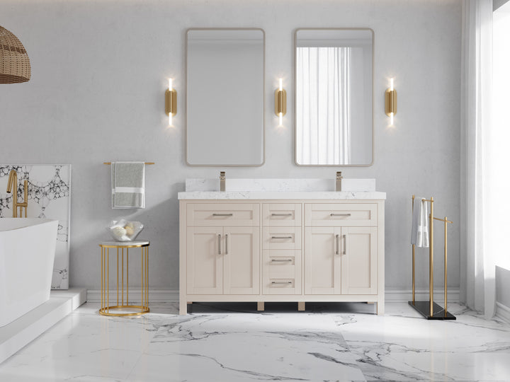 Cambridge 60 in. W x 22 in. D Double Sink Bathroom Vanity - photo 34