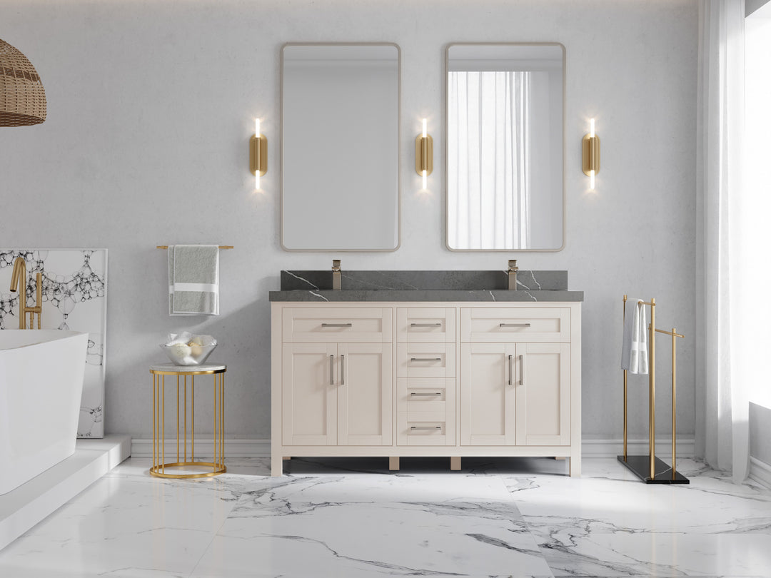Cambridge 60 in. W x 22 in. D Double Sink Bathroom Vanity