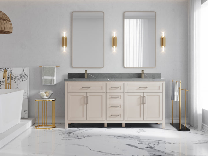 Cambridge 72 in. W x 22 in. D Double Sink Bathroom Vanity - photo 16