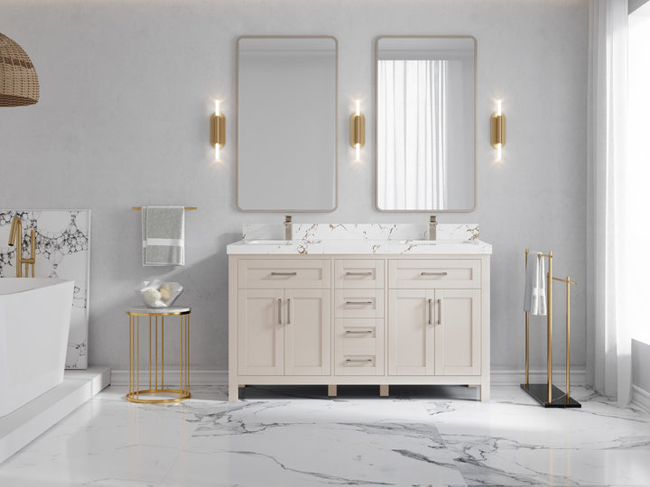 Cambridge 60 in. W x 22 in. D Double Sink Bathroom Vanity - photo 36