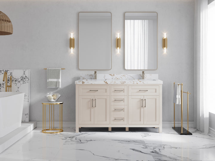 Cambridge 60 in. W x 22 in. D Double Sink Bathroom Vanity - photo 38