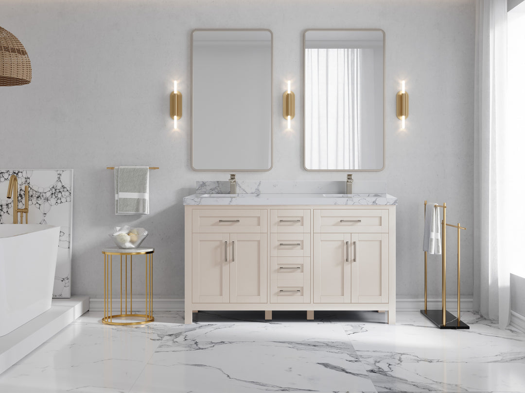 Cambridge 60 in. W x 22 in. D Double Sink Bathroom Vanity