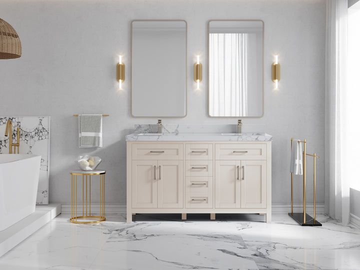 Cambridge 60 in. W x 22 in. D Double Sink Bathroom Vanity - photo 42
