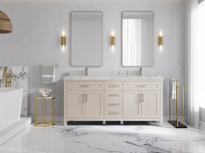 Cambridge 72 in. W x 22 in. D Double Sink Bathroom Vanity - photo 24