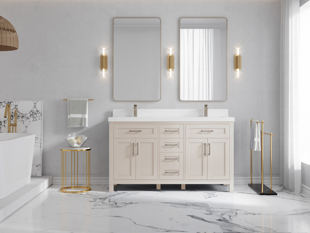 Cambridge 60 in. W x 22 in. D Double Sink Bathroom Vanity