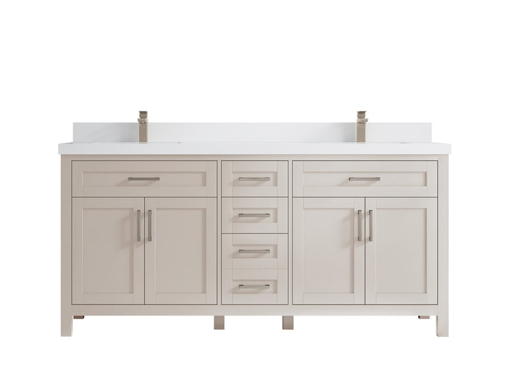 Cambridge 72 in. W x 22 in. D Double Sink Bathroom Vanity - photo 25