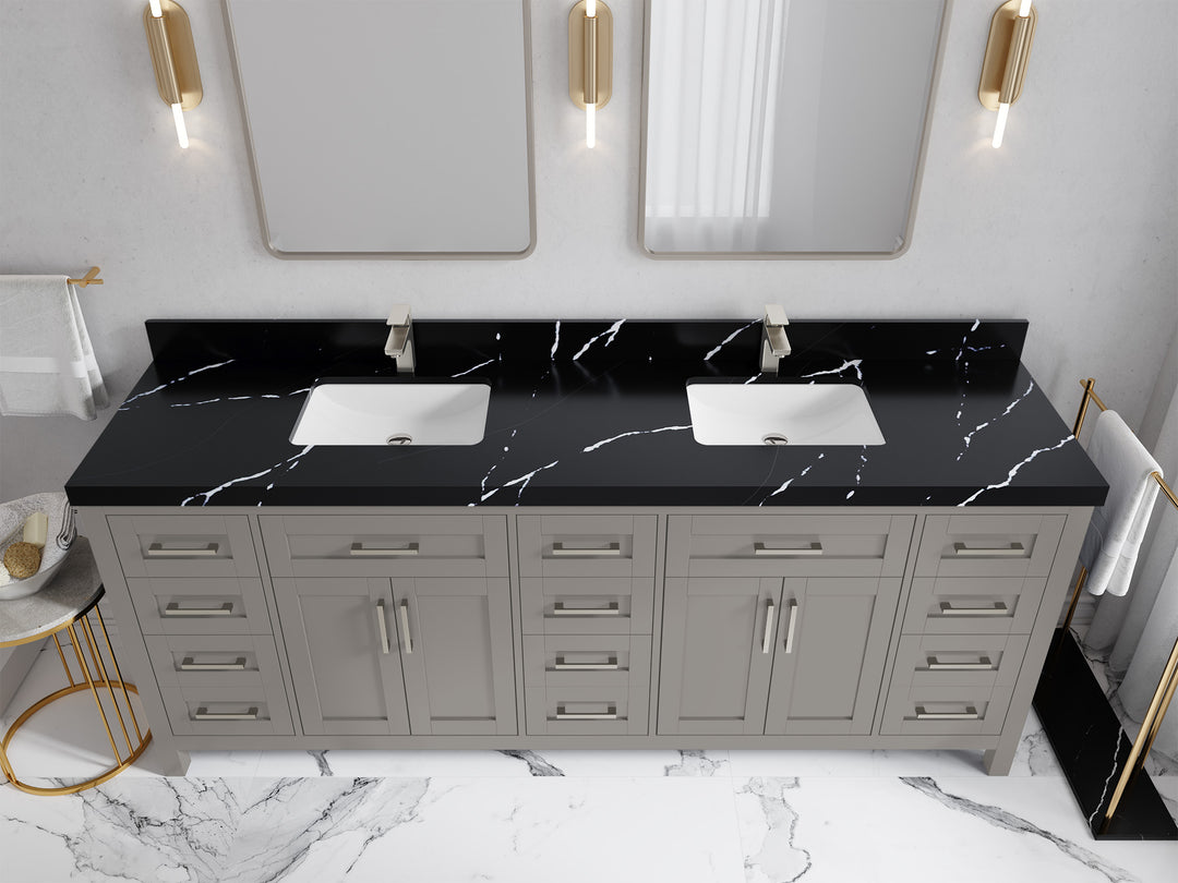 Cambridge 84 in. W x 22 in. D Double Sink Bathroom Vanity