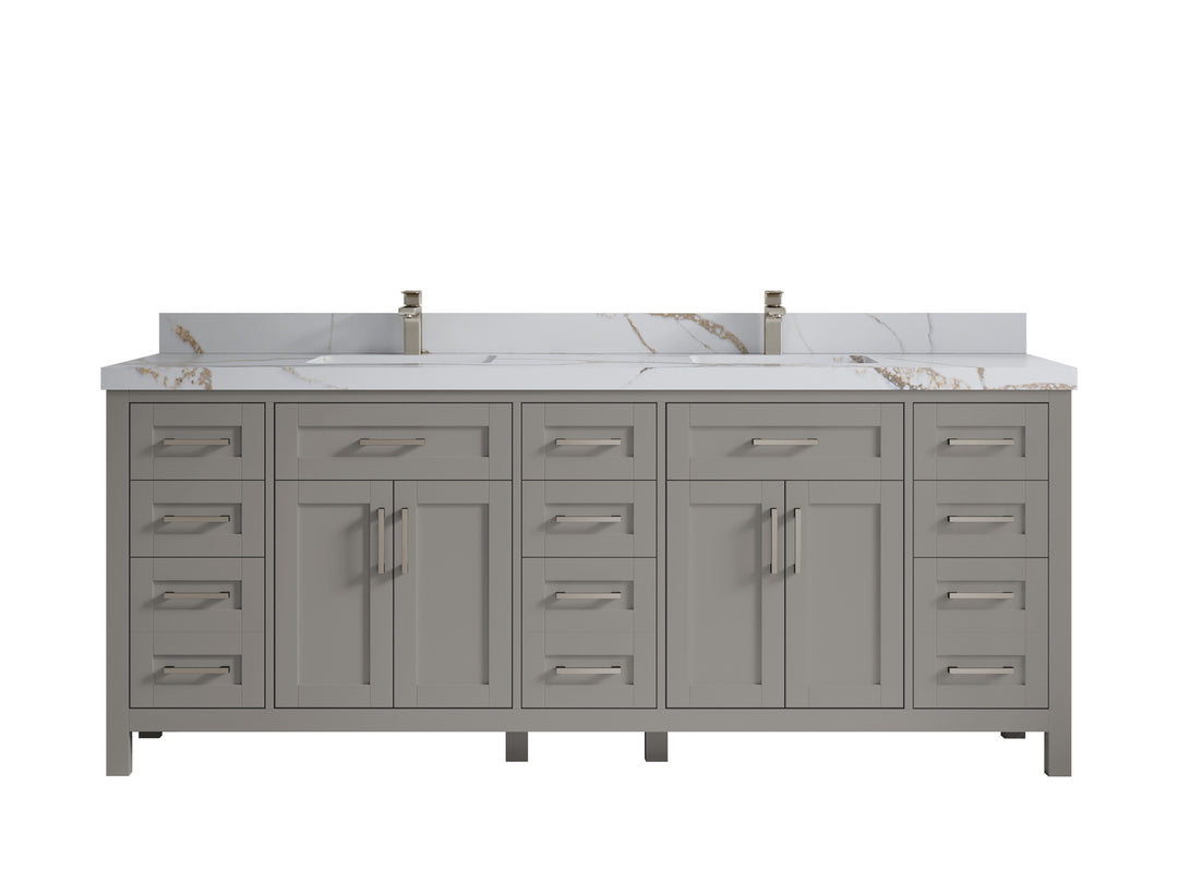Cambridge 84 in. W x 22 in. D Double Sink Bathroom Vanity