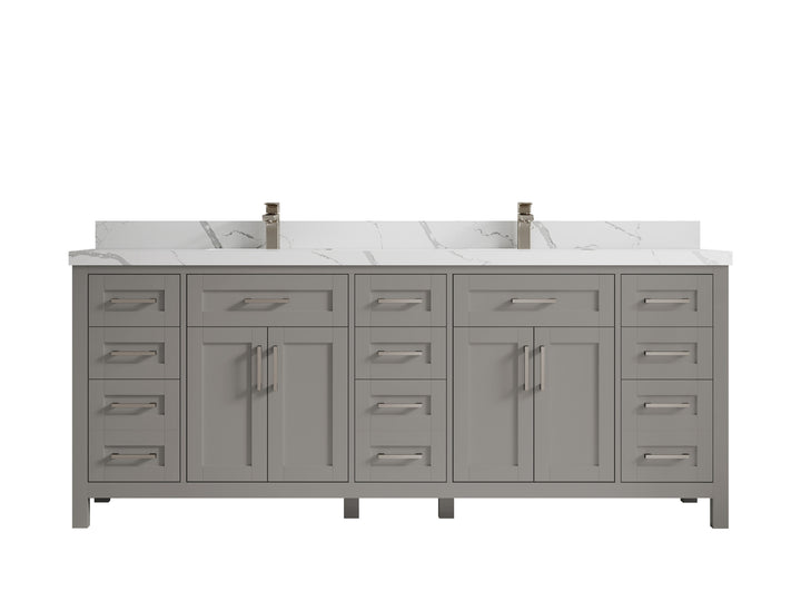 Cambridge 84 in. W x 22 in. D Double Sink Bathroom Vanity - photo 38