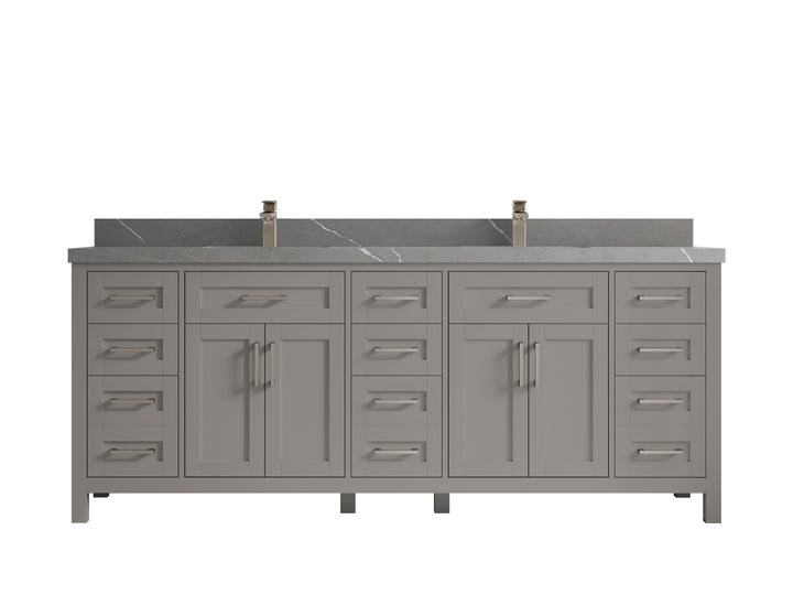 Cambridge 84 in. W x 22 in. D Double Sink Bathroom Vanity - photo 22