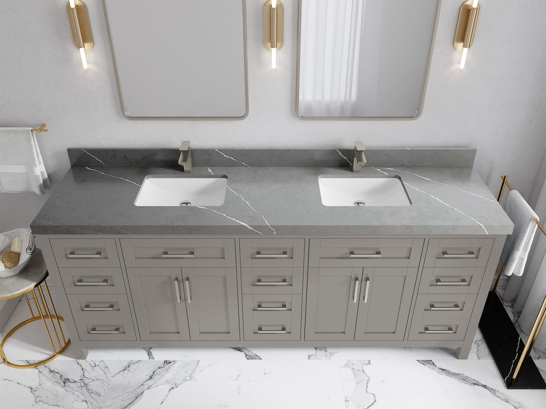Cambridge 84 in. W x 22 in. D Double Sink Bathroom Vanity