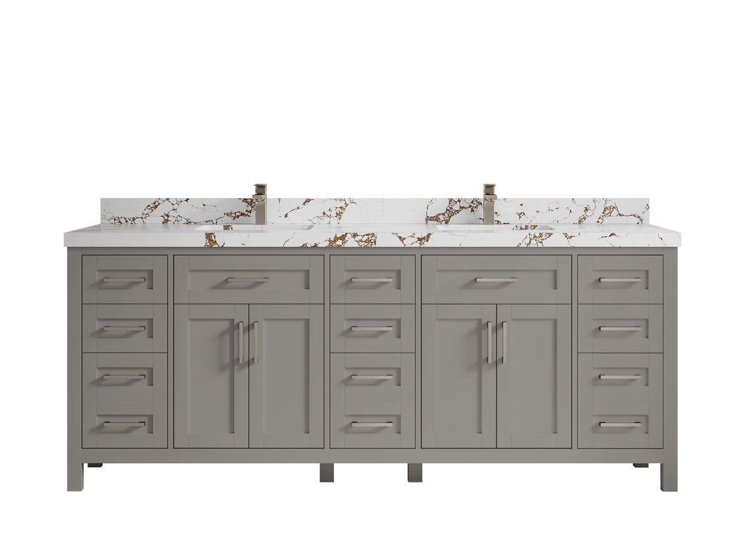 Cambridge 84 in. W x 22 in. D Double Sink Bathroom Vanity