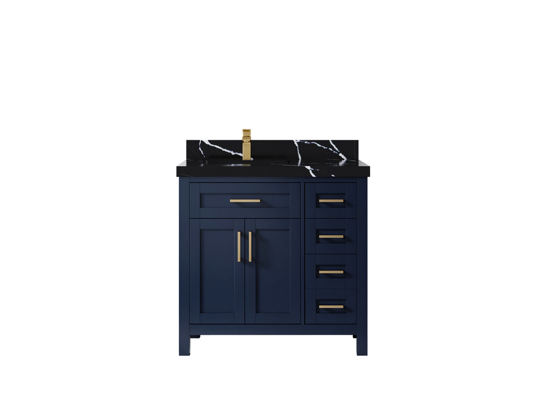 Cambridge 36 in. W x 22 in. D Left Offset Sink Bathroom Vanity