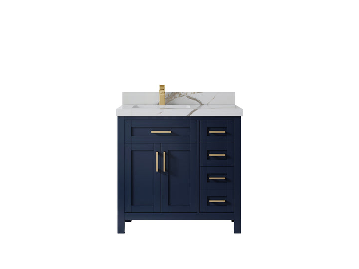 Cambridge 36 in. W x 22 in. D Left Offset Sink Bathroom Vanity - photo 48
