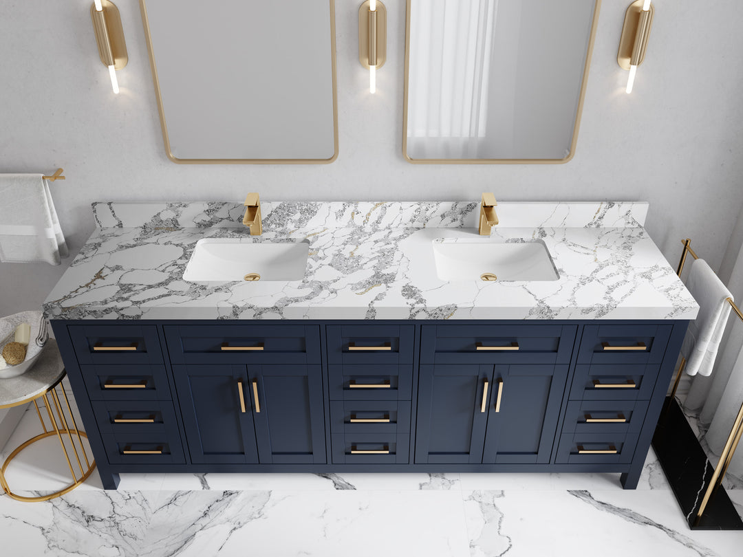 Cambridge 84 in. W x 22 in. D Double Sink Bathroom Vanity