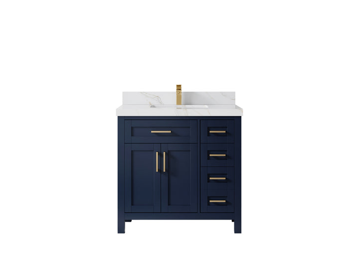 Cambridge 36 in. W x 22 in. D Single Center Sink Bathroom Vanity - photo 20