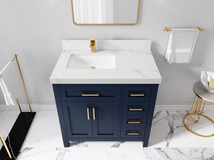 Cambridge 36 in. W x 22 in. D Left Offset Sink Bathroom Vanity - photo 17