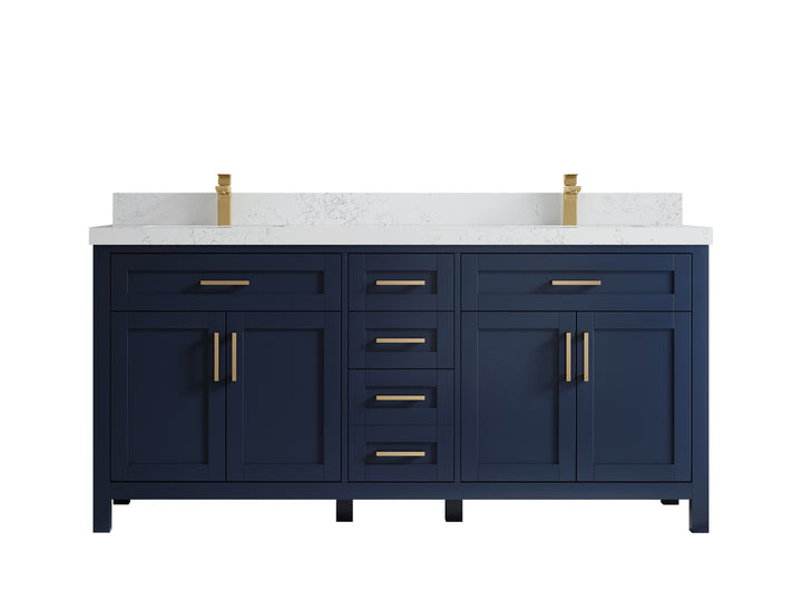 Cambridge 72 in. W x 22 in. D Double Sink Bathroom Vanity - photo 25