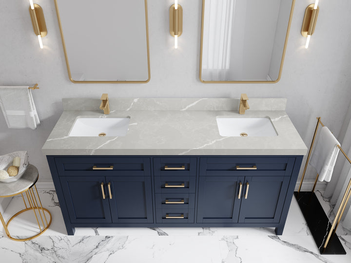 Cambridge 72 in. W x 22 in. D Double Sink Bathroom Vanity - photo 26