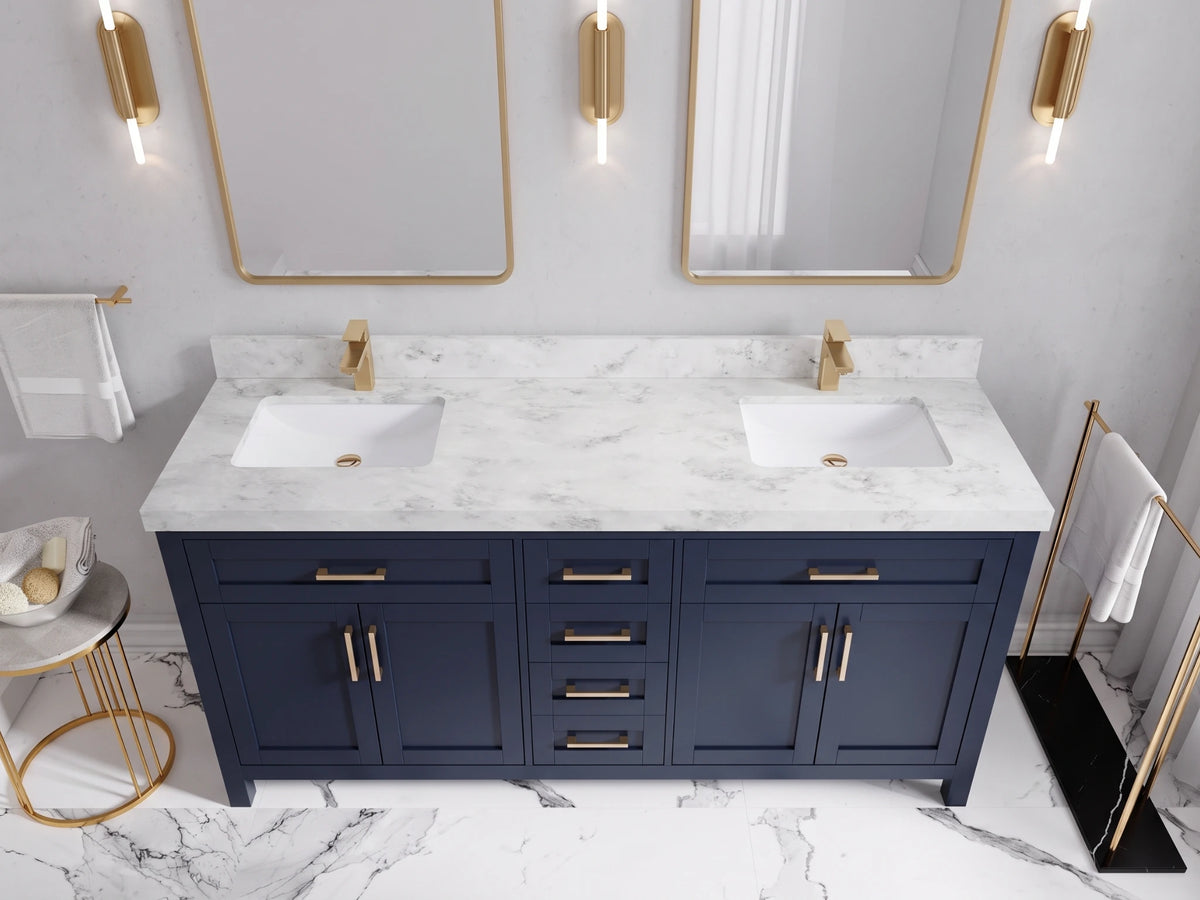 Cambridge 72 in. W x 22 in. D Double Sink Bathroom Vanity
