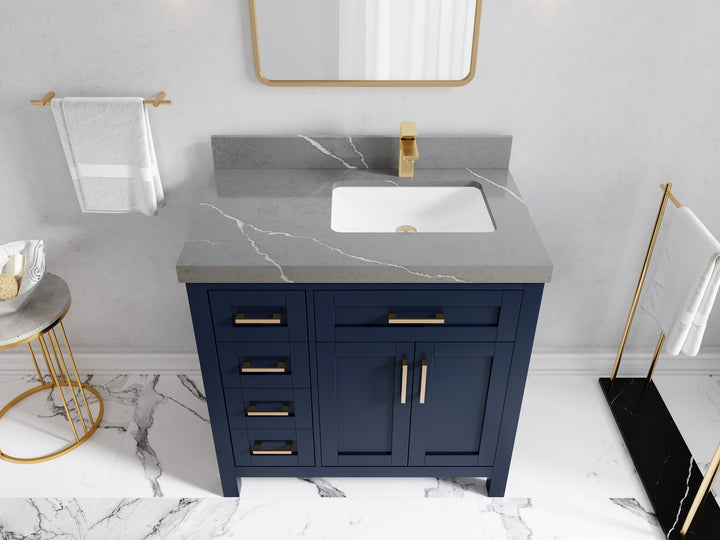 Cambridge 36 in. W x 22 in. D Right Offset Sink Bathroom Vanity - photo 34