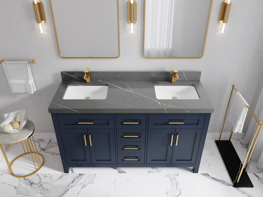 Cambridge 60 in. W x 22 in. D Double Sink Bathroom Vanity