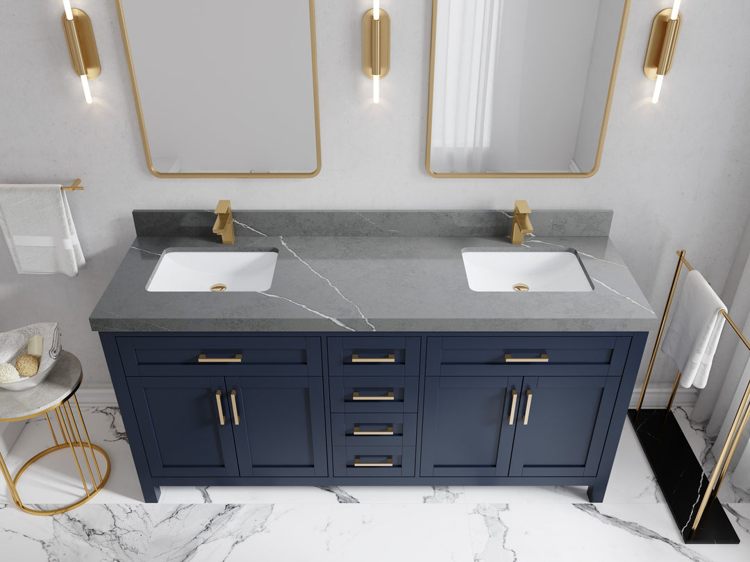 Cambridge 72 in. W x 22 in. D Double Sink Bathroom Vanity