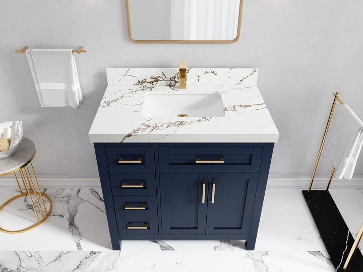 Cambridge 36 in. W x 22 in. D Single Center Sink Bathroom vanity - photo 45