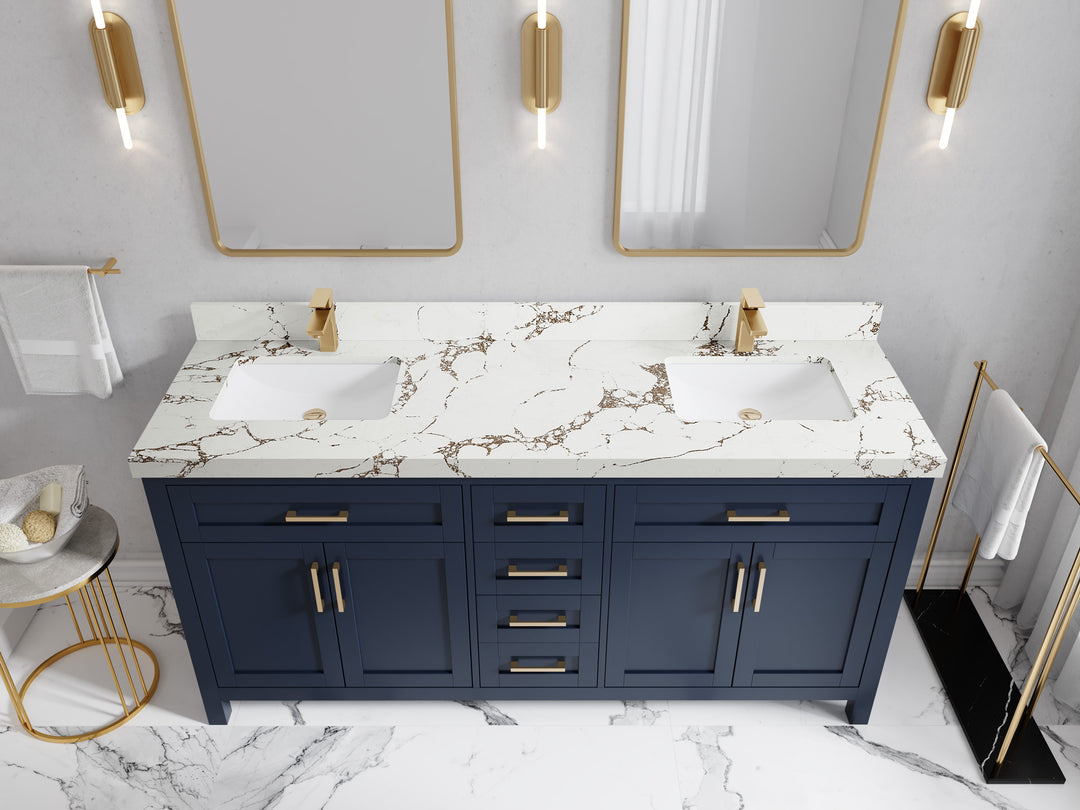Cambridge 72 in. W x 22 in. D Double Sink Bathroom Vanity