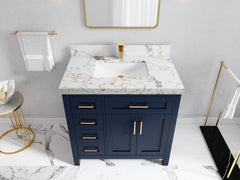 Cambridge 36 in. W x 22 in. D Single Center Sink Bathroom vanity - photo 41