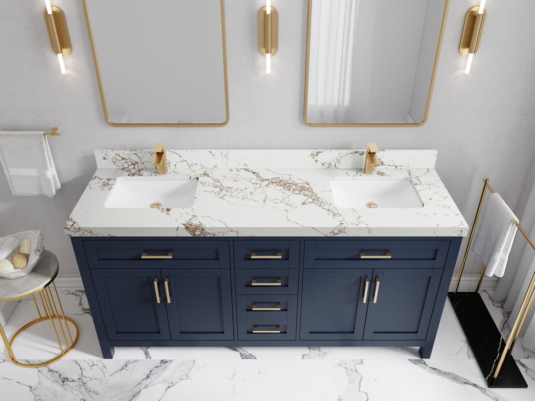 Cambridge 72 in. W x 22 in. D Double Sink Bathroom Vanity