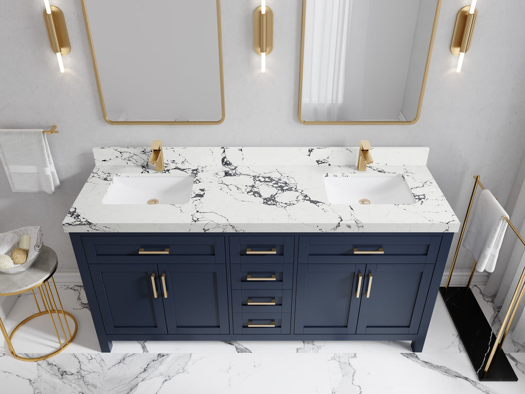 Cambridge 72 in. W x 22 in. D Double Sink Bathroom Vanity