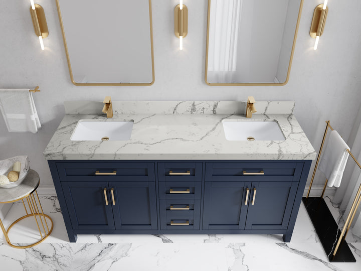 Cambridge 72 in. W x 22 in. D Double Sink Bathroom Vanity - photo 36