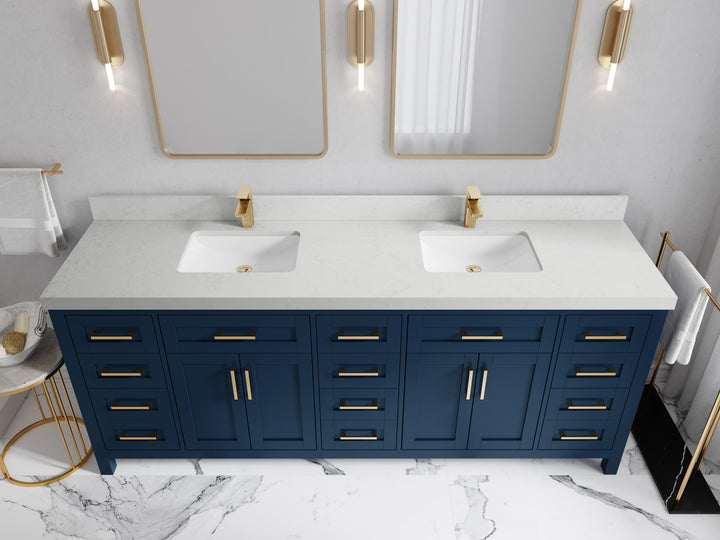 Cambridge 84 in. W x 22 in. D Double Sink Bathroom Vanity - photo 22