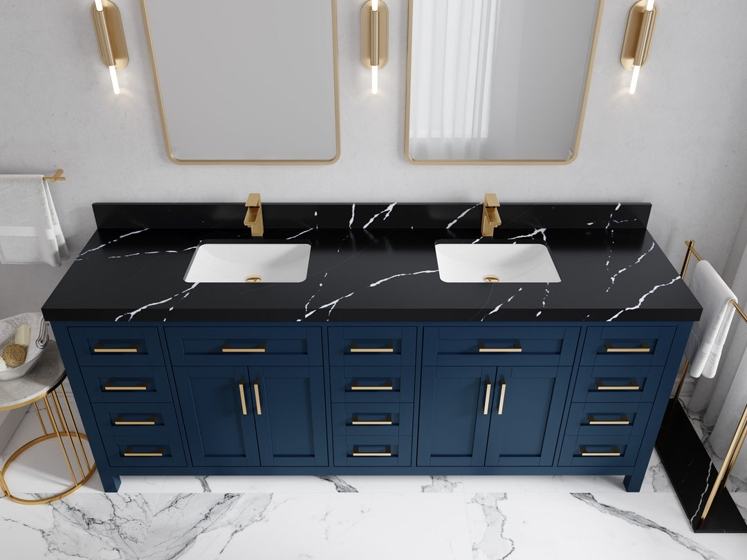Cambridge 84 in. W x 22 in. D Double Sink Bathroom Vanity