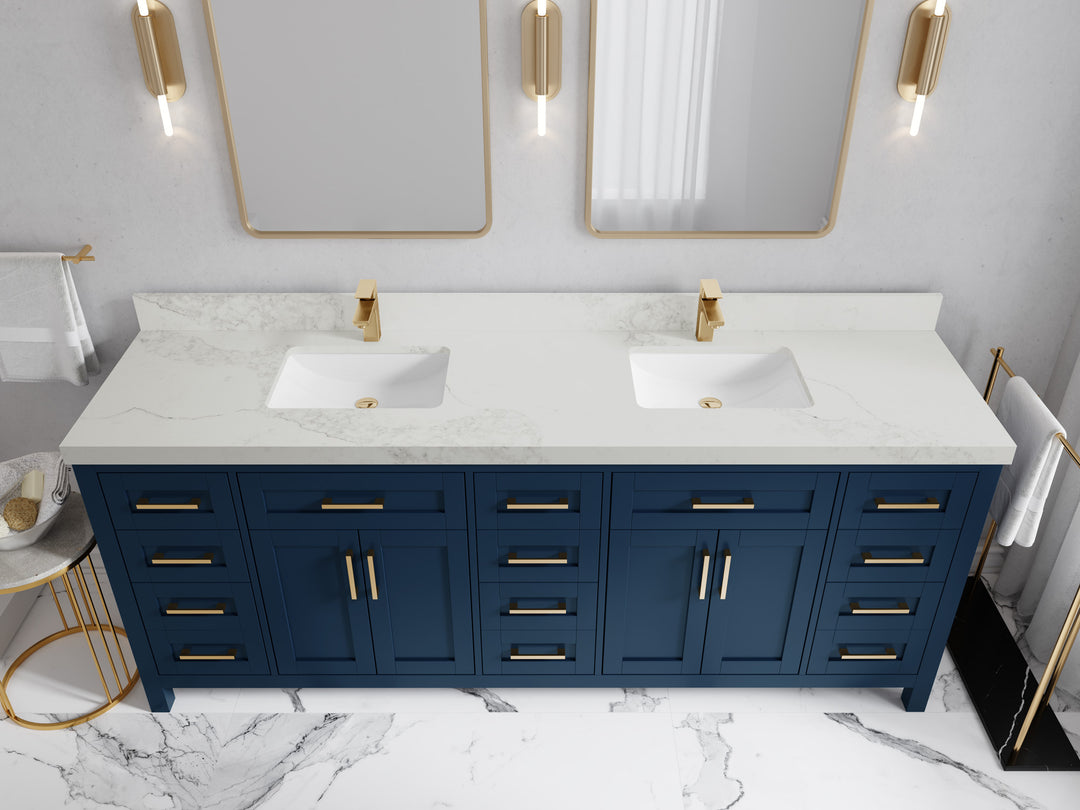 Cambridge 84 in. W x 22 in. D Double Sink Bathroom Vanity