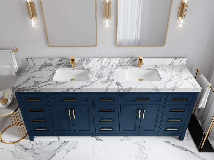 Cambridge 84 in. W x 22 in. D Double Sink Bathroom Vanity - photo 16