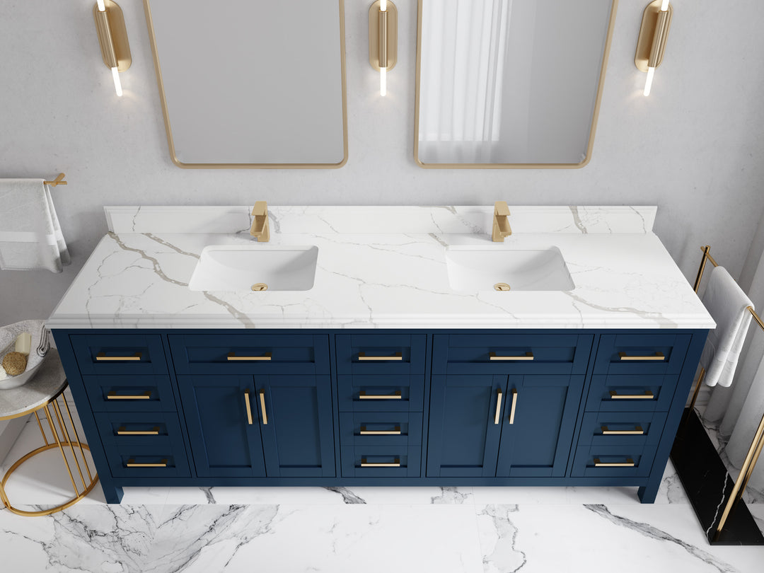 Cambridge 84 in. W x 22 in. D Double Sink Bathroom Vanity