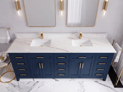 Cambridge 84 in. W x 22 in. D Double Sink Bathroom Vanity - photo 49