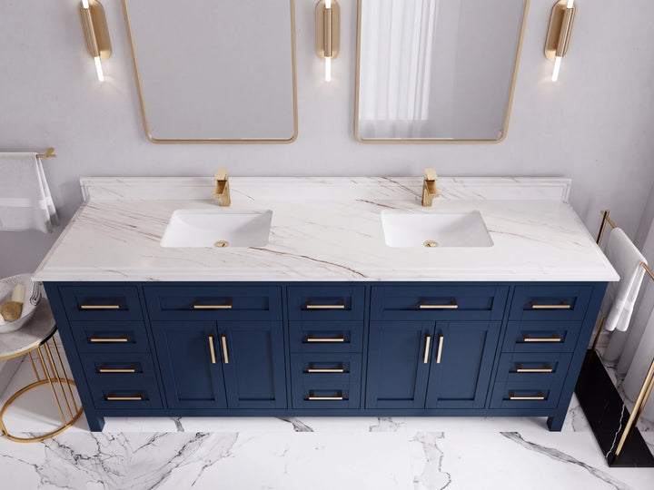 Cambridge 84 in. W x 22 in. D Double Sink Bathroom Vanity - photo 49