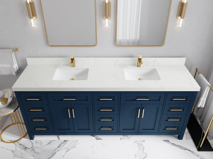 Cambridge 84 in. W x 22 in. D Double Sink Bathroom Vanity - photo 30