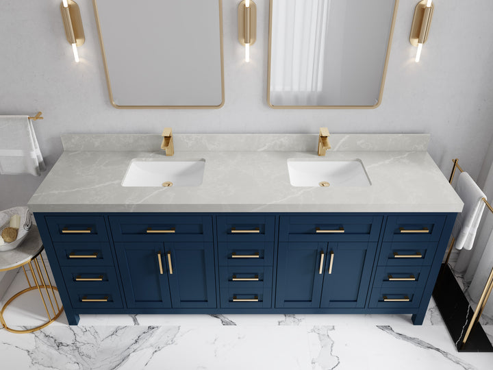 Cambridge 84 in. W x 22 in. D Double Sink Bathroom Vanity - photo 32
