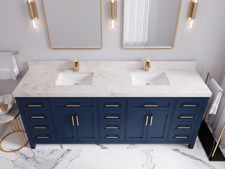Cambridge 84 in. W x 22 in. D Double Sink Bathroom Vanity - photo 47