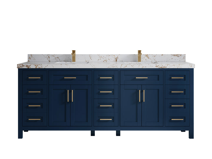 Cambridge 84 in. W x 22 in. D Double Sink Bathroom Vanity - photo 39